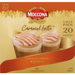 【超市采购】Moccona摩可纳3合1速溶咖啡 20袋装 焦糖拿铁 274g
